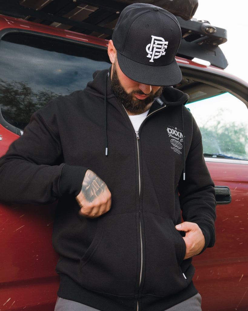 Gray Tech Zip Up - Black - Dixxon Flannel Co.