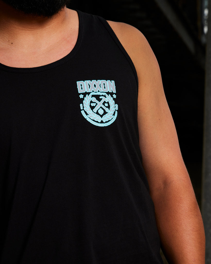 Made Tank - Black, Gray, & Teal - Dixxon Flannel Co.