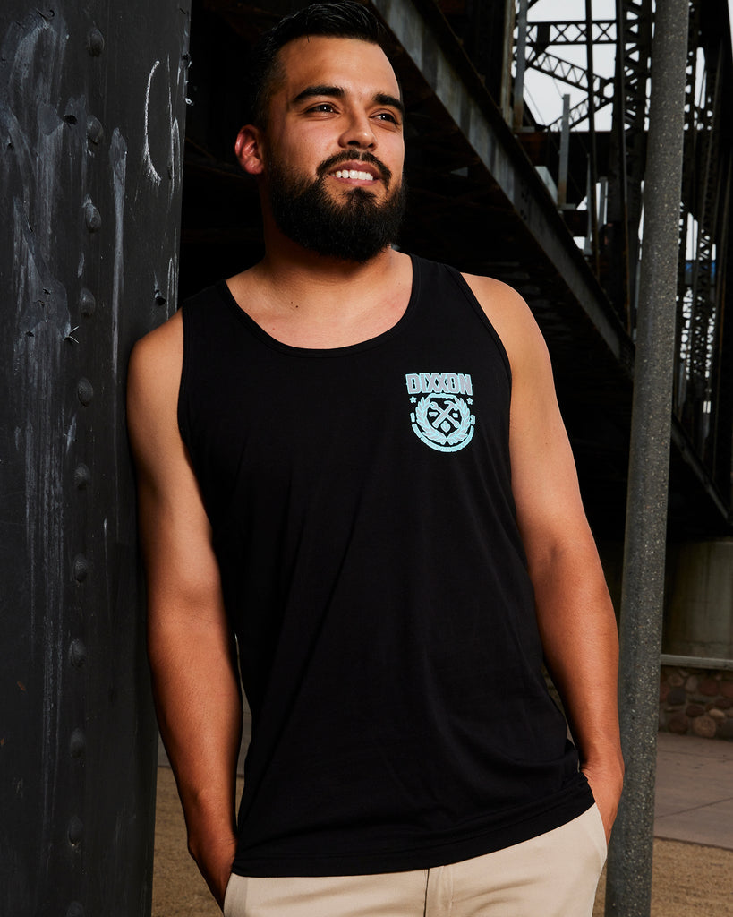 Made Tank - Black, Gray, & Teal - Dixxon Flannel Co.