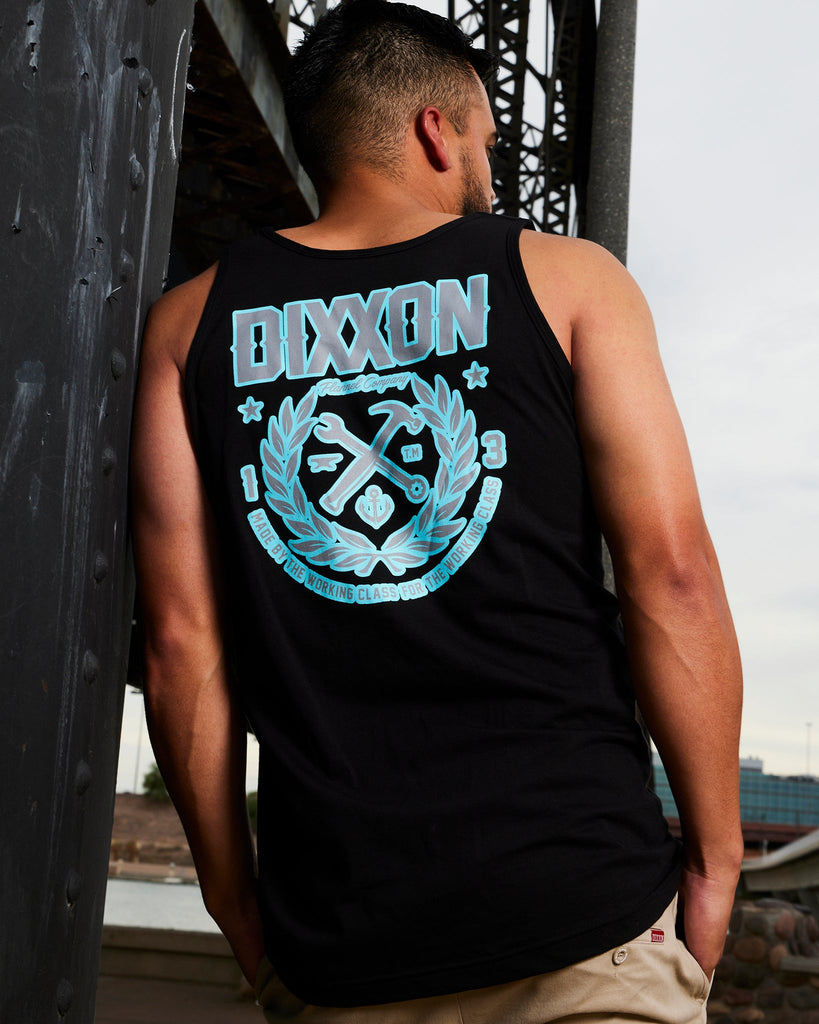 Made Tank - Black, Gray, & Teal - Dixxon Flannel Co.