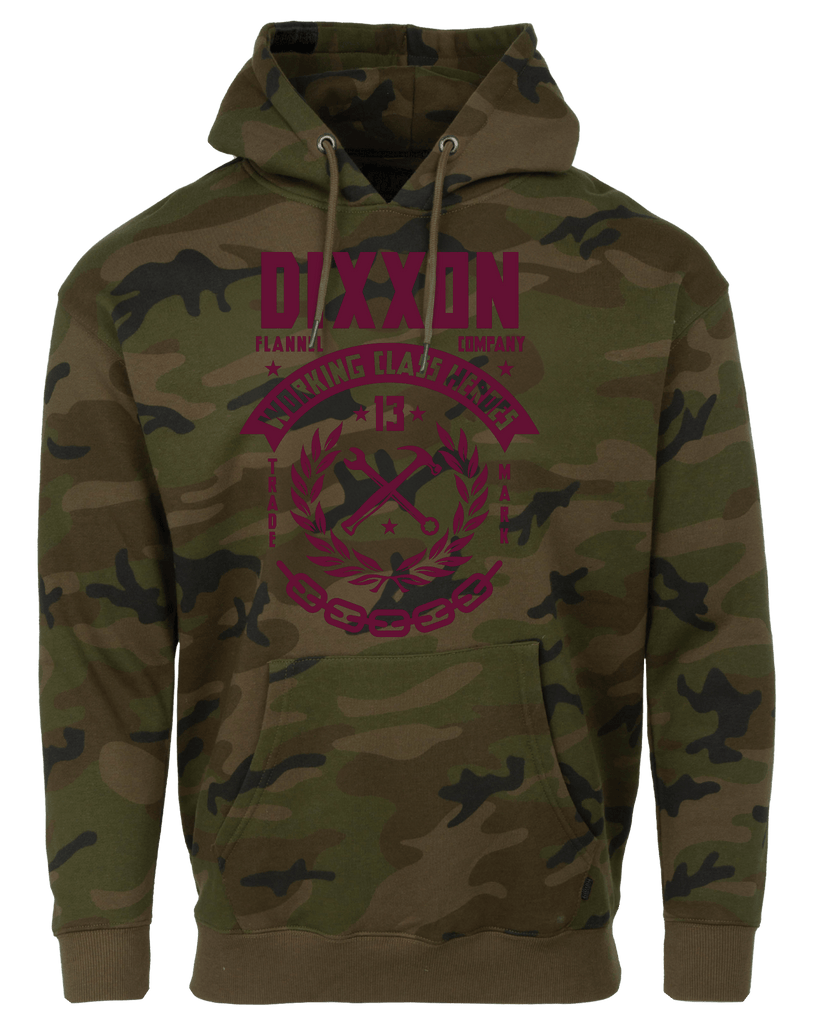 Maroon Weld Pullover Hoodie - Camo - Dixxon Flannel Co.