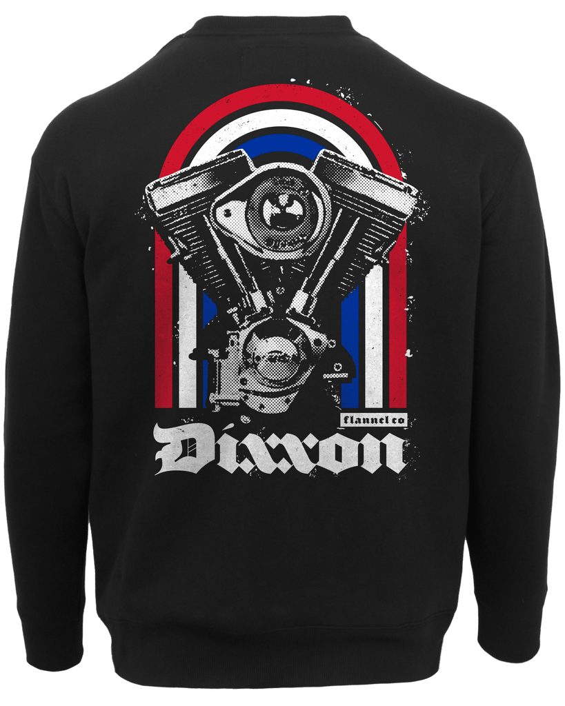 Red, White, & Blue Arches Crewneck - Black - Dixxon Flannel Co.