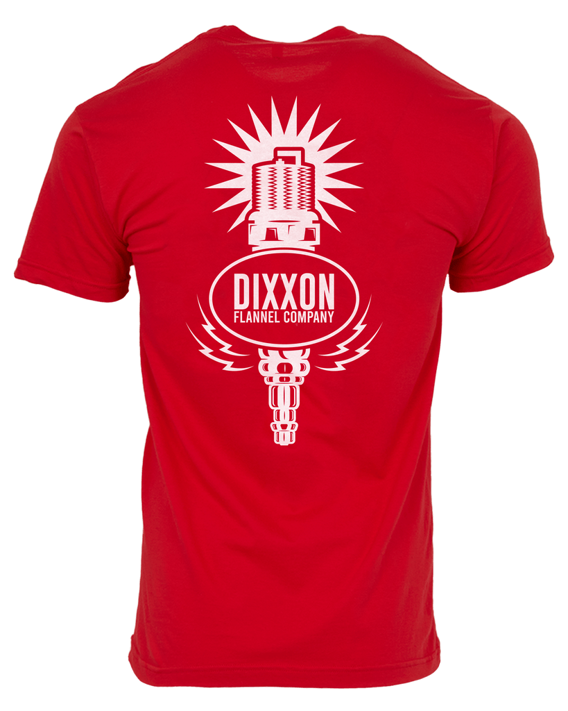 Spark Up T-Shirt - Red & White - Dixxon Flannel Co.