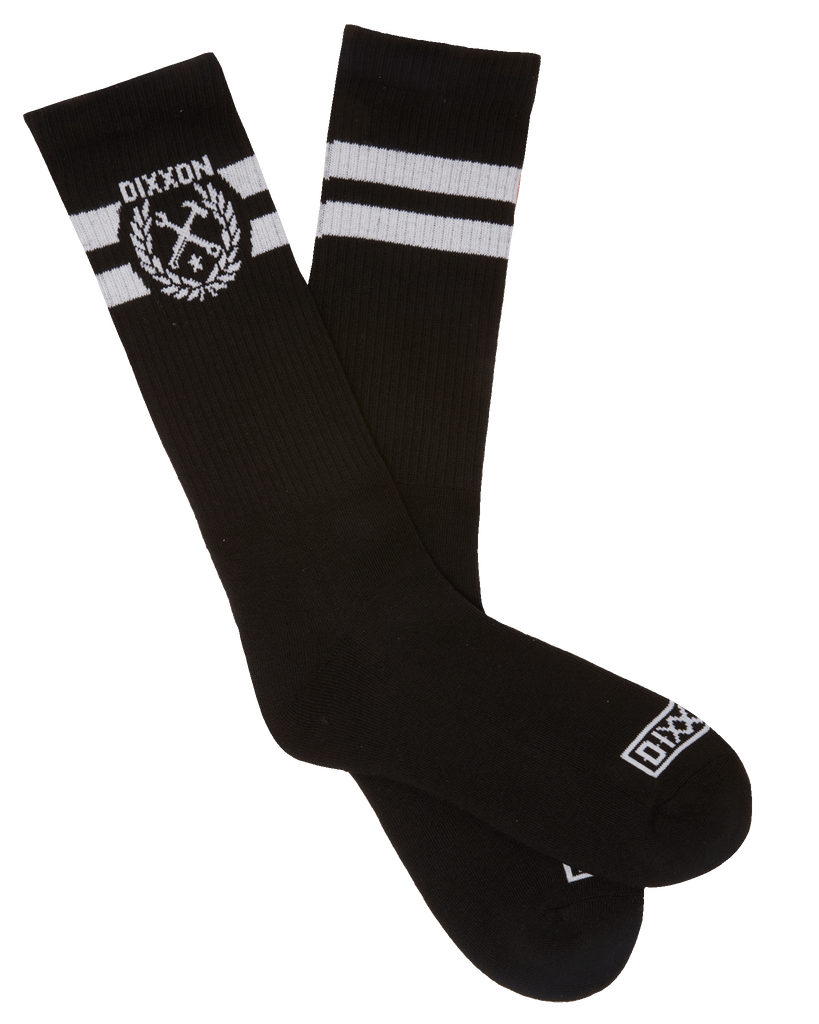 Stay Humble Premium Crew Socks - Black & White - Dixxon Flannel Co.