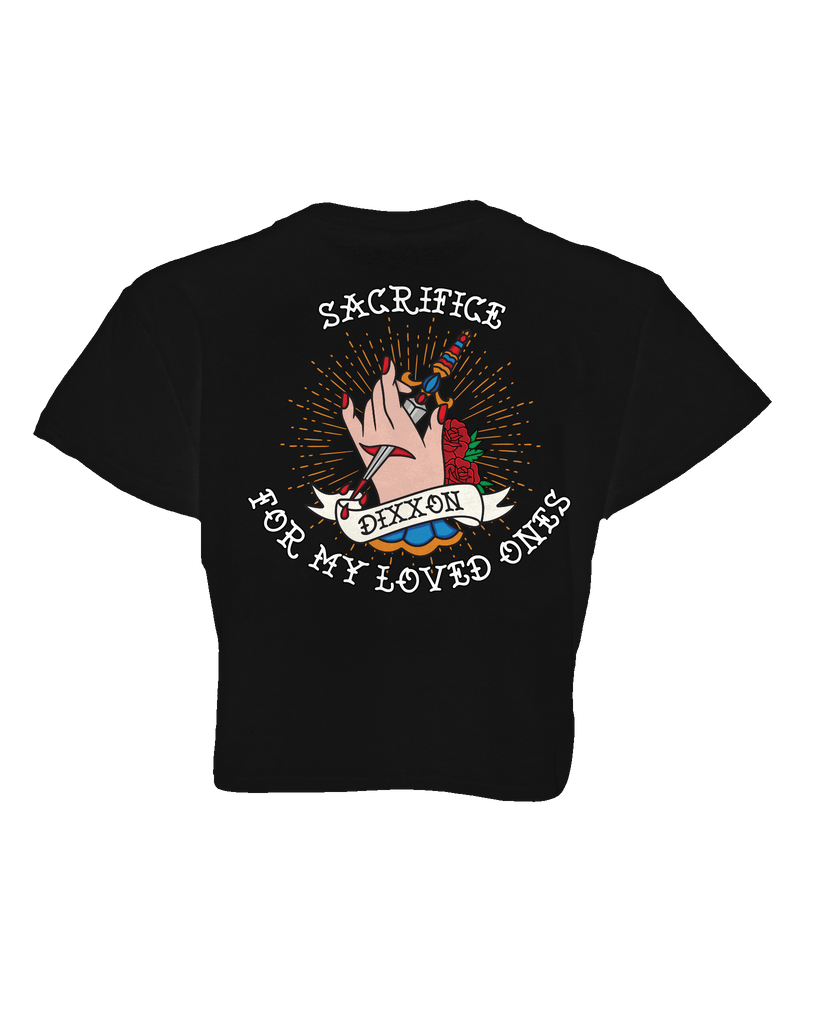 Women's Sacrifice Crop Top - Black - Dixxon Flannel Co.