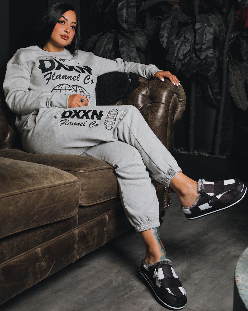 Women's Tech Crewneck Sweatshirt - Gray - Dixxon Flannel Co.