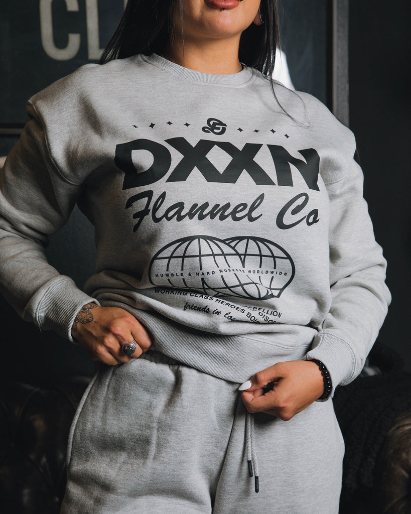 Women's Tech Crewneck Sweatshirt - Gray - Dixxon Flannel Co.