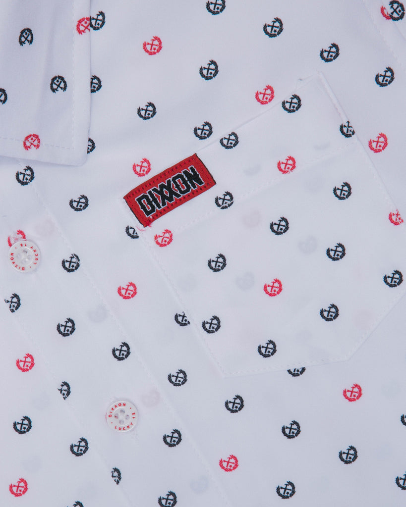 Youth Lucky 13 Short Sleeve - White - Dixxon Flannel Co.